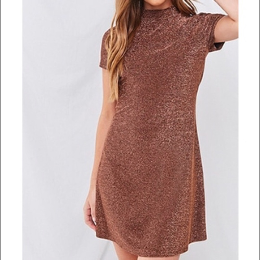 Metallic Knit Dress